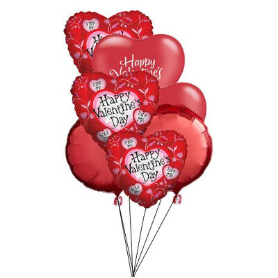 VALENTINE'S BALLOON BOUQUET from Fabbrini's Flowers in Hoffman Estates, IL
