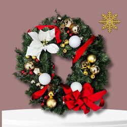 SL12 Silk Wreath from Fabbrini's Flowers in Hoffman Estates, IL