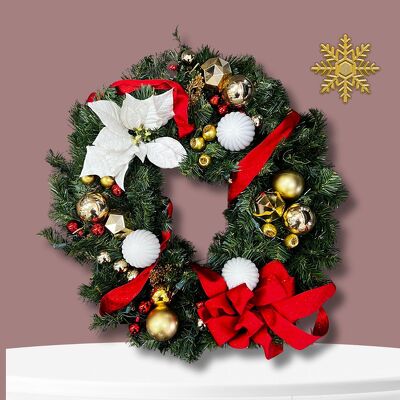 SL12 Silk Wreath from Fabbrini's Flowers in Hoffman Estates, IL